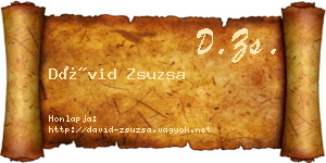 Dávid Zsuzsa névjegykártya